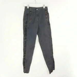 Annette Gortz Vegas Oscar Wilde Quote Skinny Leg Pants